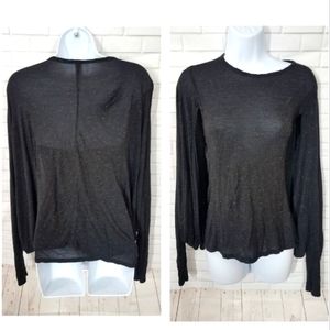 Batwing Dolman Black Long Sleeve Top